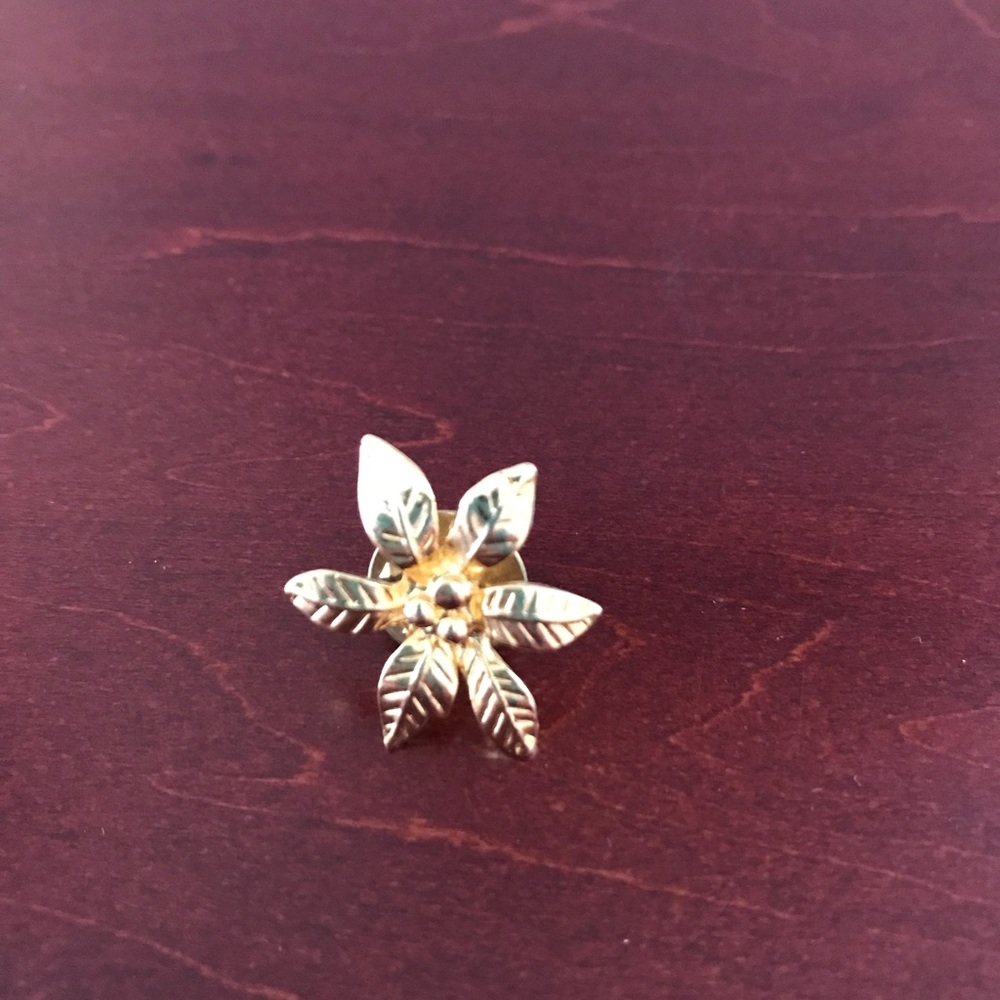 Poinsettia pin